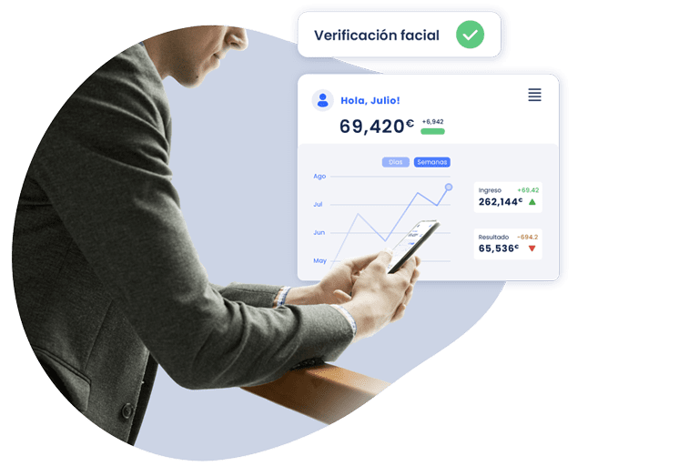 Un usuario consulta una operación financiera tras un onboarding exitoso