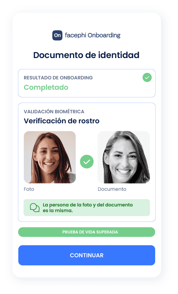 Tarjeta explicativa del tercer paso en el proceso de Onboarding