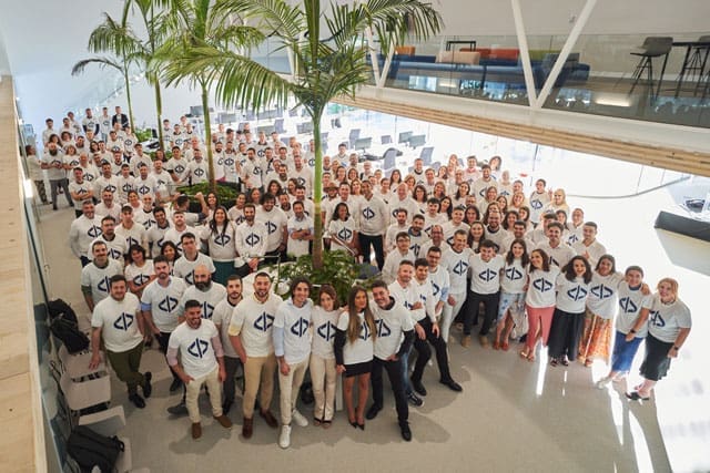 El equipo de Facephi en las oficinas centrales de Alicante