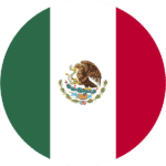 Bandera redonda de México