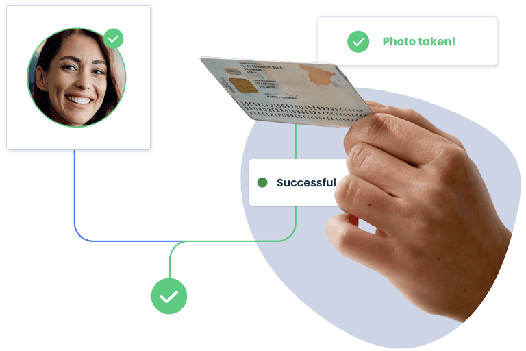 Graphic showing the simple user onboarding process